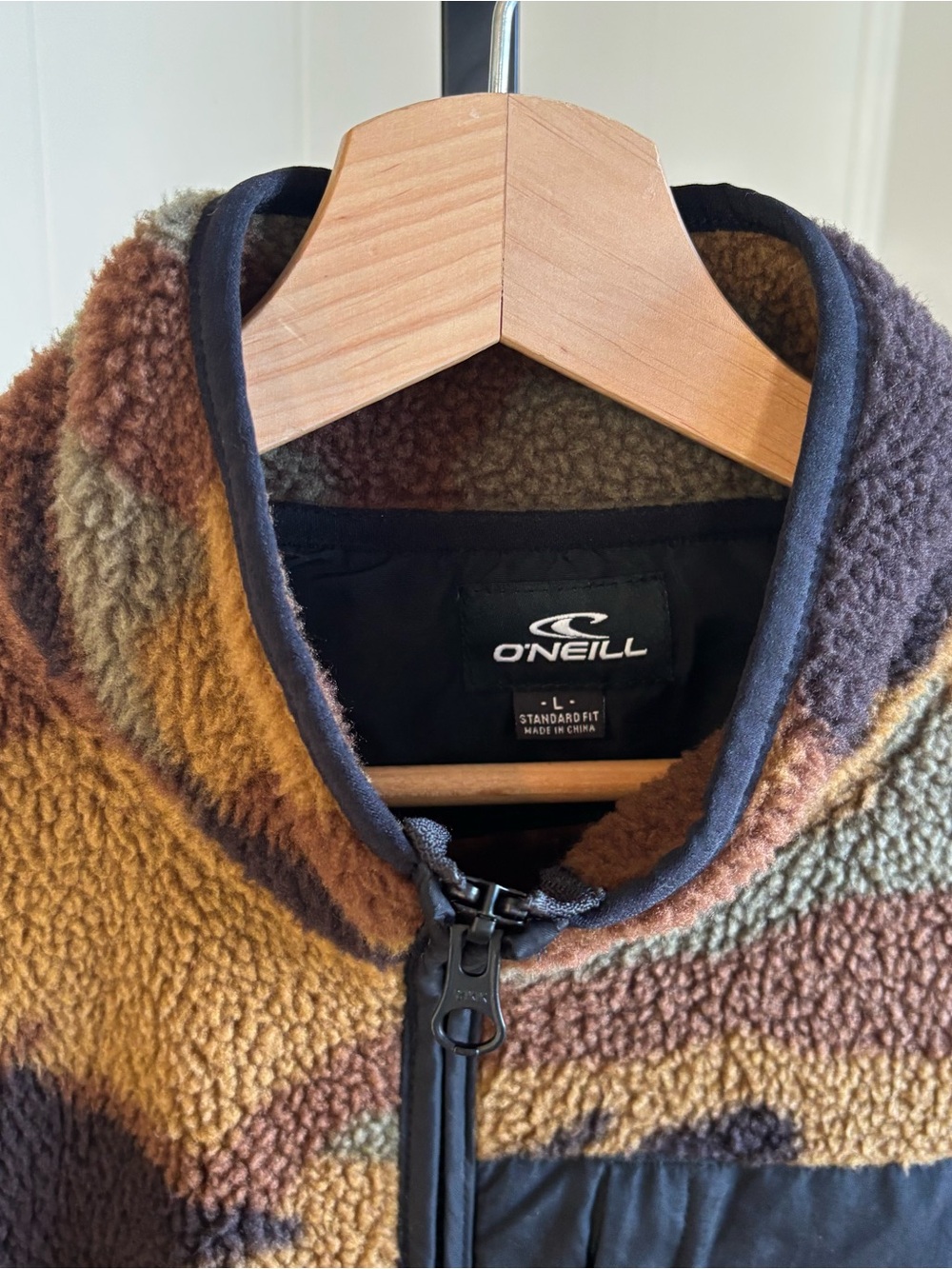 O’Neill Elevation Outdoor Superfleece Full Zip Jacket Camo Mens L NWT